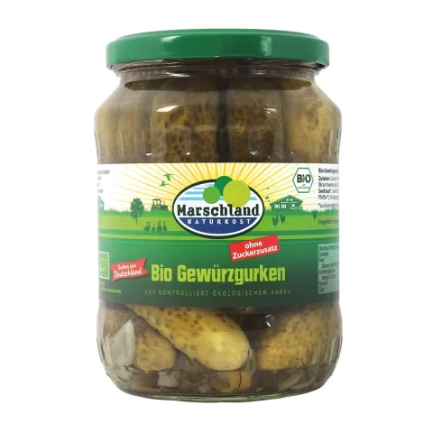 Castraveti bio cu chilli, 530g Marschland Naturkost