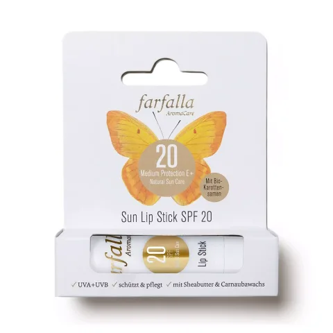 Balsam de buze cu protecție solară SPF 20, 5g Farfalla