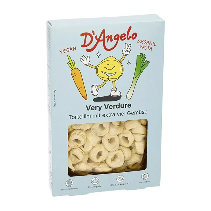 Tortellini bio cu legume, 250g D'angelo Pasta