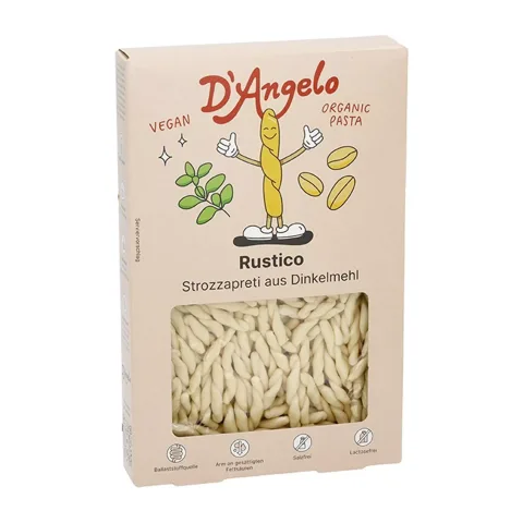 Strozzapreti bio din grau spelta, 250g D'angelo Pasta