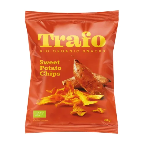 Chipsuri bio din cartofi dulci, 80g Trafo