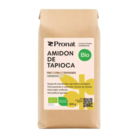 Amidon pudra de tapioca bio, 500g Pronat