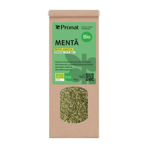 Mentă bio 40g Pronat
