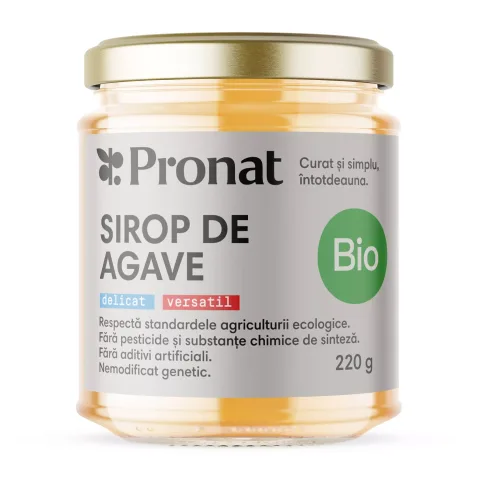 Sirop bio de agave, 220g Pronat