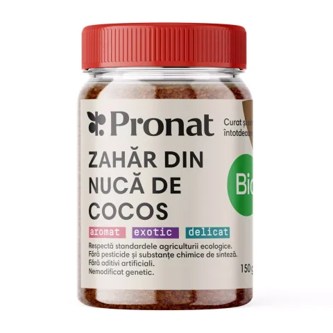Zahar de cocos bio, 150g Pronat