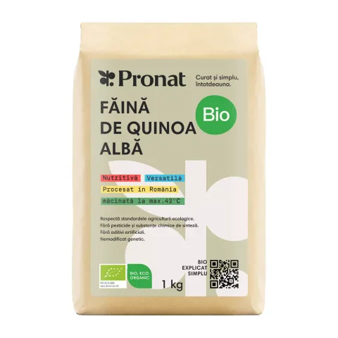 Faina bio de quinoa albă, 1Kg Pronat