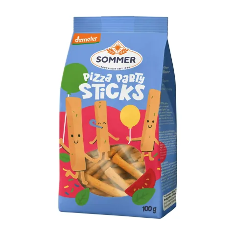 Grisine bio si demeter din grau spelta, Pizza Party, 100g Sommer
