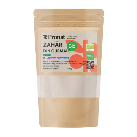 Zahar bio din curmale, 150g Pronat