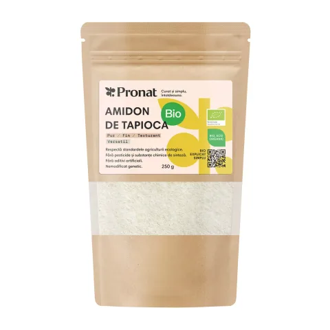Amidon pudra de tapioca bio, 250g Pronat