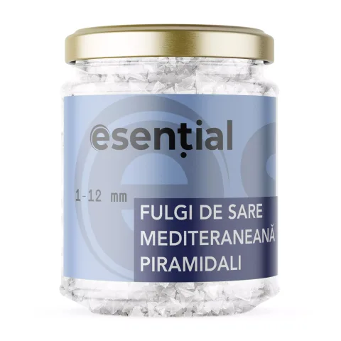 Fulgi de sare mediteraneană piramidali, 1–12 mm, 90 g, Esential