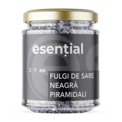 Fulgi de sare neagră piramidali 2 - 9 mm, 90g Esential