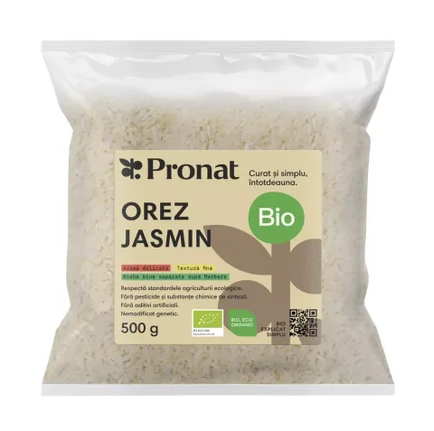 Orez Jasmin integral, bio, 500g Pronat