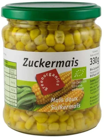 Porumb dulce Bio, 340g GREEN ORGANICS