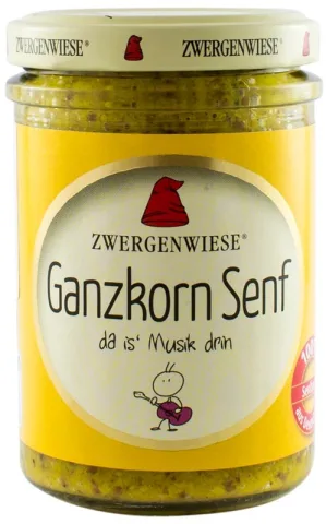 Mustar bio cu seminte de mustar intregi, 160ml Zwergenwiese