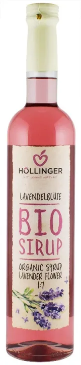 Sirop bio din flori de lavanda, 500ml Hollinger