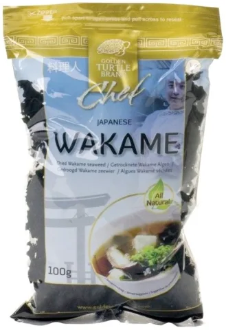 Golden Turtle Wakame Alge uscate, 100g