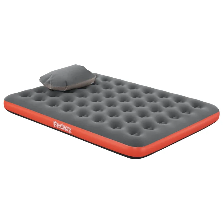 Bestway Saltea gonflabilă 2 persoană 203 x 152 x 22 cm Gri și Roșu