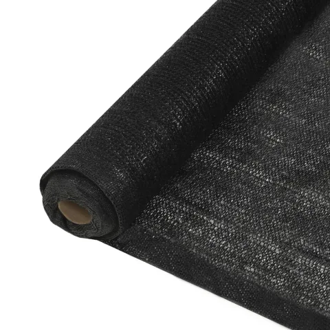 vidaXL Plasă protecție vizuală, negru, 2x10 m, HDPE