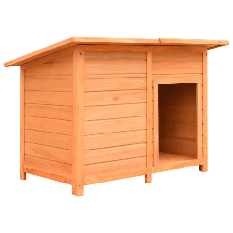 vidaXL Cușcă de câine, 120 x 77 x 86 cm, lemn masiv de pin și brad
