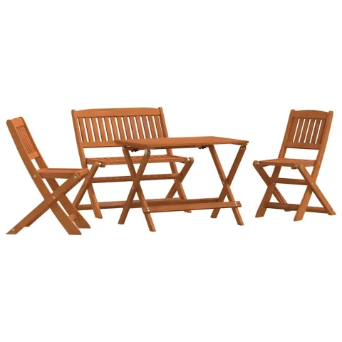 vidaXL Set mobilier exterior pentru copii 4 piese lemn de eucalipt