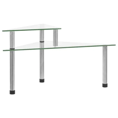 vidaXL Raft de bucătărie transparent, 49,5x35x19 cm, sticlă securizată