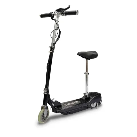 vidaXL Trotinetă electrică cu șa, negru, 120 W