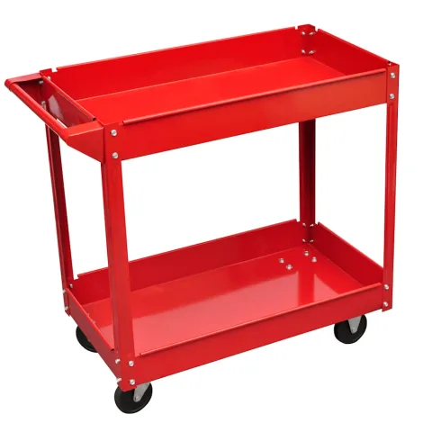 vidaXL Cărucior pentru scule de atelier, 100 kg, roșu