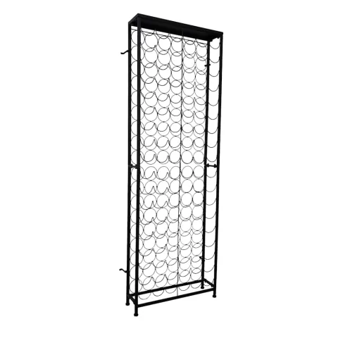 vidaXL Suport sticle de vin pentru 108 sticle, metal