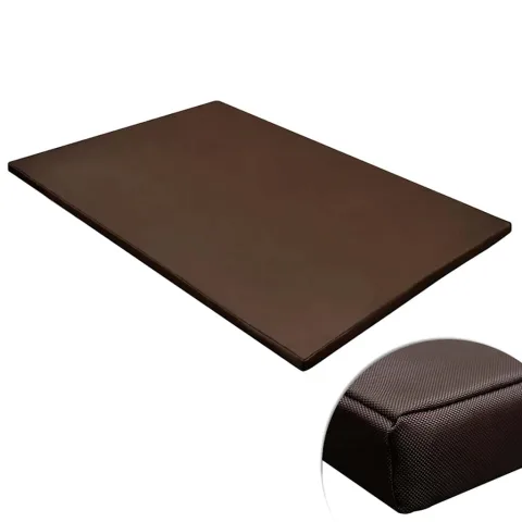 vidaXL Covor plat dreptunghiular pentru câini, maro, L