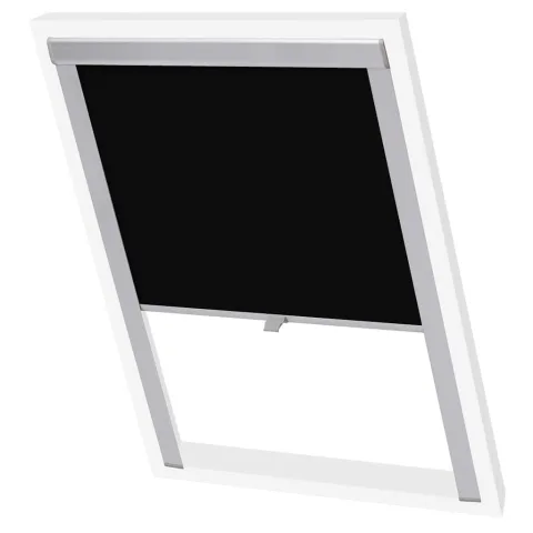vidaXL Jaluzele opace tip rulou S08/608, negru, GGL și GGU