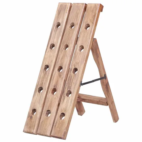 vidaXL Suport de vin pentru 15 sticle 26x50x70 cm lemn masiv de mahon