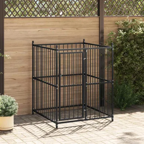 vidaXL Padoc pentru câini de exterior, 120 x 120 x 150 cm