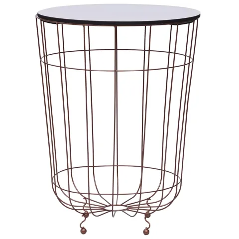 vidaXL Măsuță de cafea, auriu, Ø 40 cm
