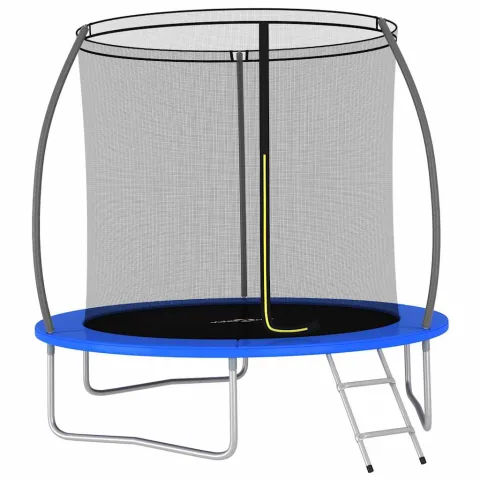 vidaXL Set trambulină rotundă, 244 x 55 cm, 100 kg