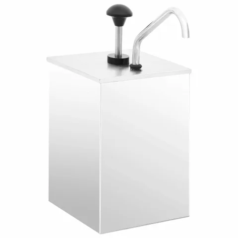 vidaXL Dozator de sos, 3,5 L, oțel inoxidabil