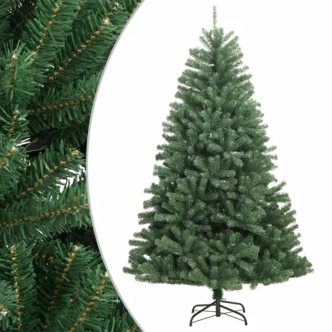vidaXL Brad de Crăciun artificial cu suport și balamale, verde, 180 cm