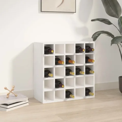 vidaXL Dulap de vinuri alb 56x25x56 cm lemn masiv de pin