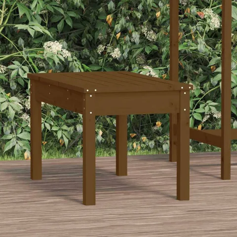 vidaXL Bancă de grădină, maro miere, 80x44x45 cm, lemn masiv de pin