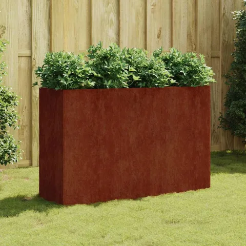 vidaXL Strat înălțat de grădină, 120x40x80 cm, oțel corten