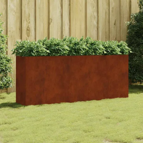 vidaXL Strat înălțat de grădină, 200x40x80 cm, oțel corten