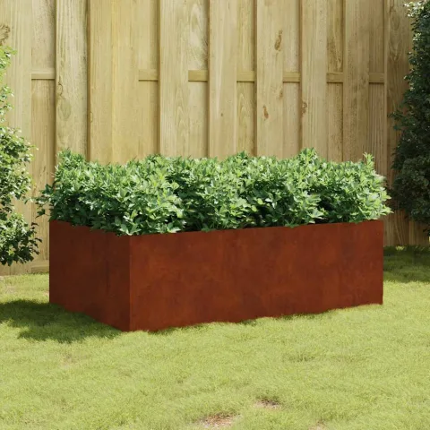 vidaXL Strat înălțat de grădină, 120x80x40 cm, oțel corten