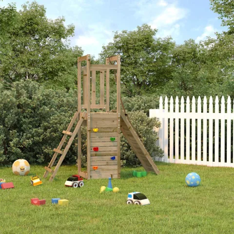 vidaXL Set de joacă pentru exterior, lemn de pin impregnat