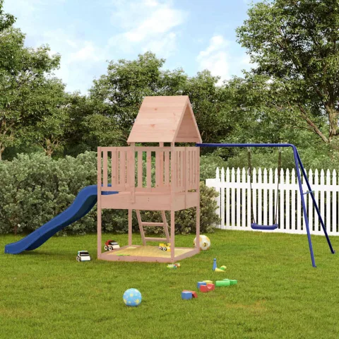 vidaXL Set de joacă pentru exterior, lemn masiv de douglas