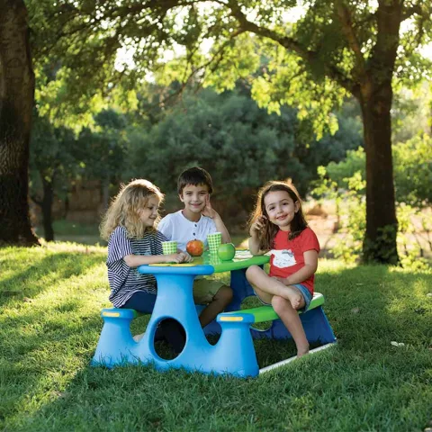 vidaXL Bancă de picnic pentru copii 89,5x84,5x48 cm polipropilenă