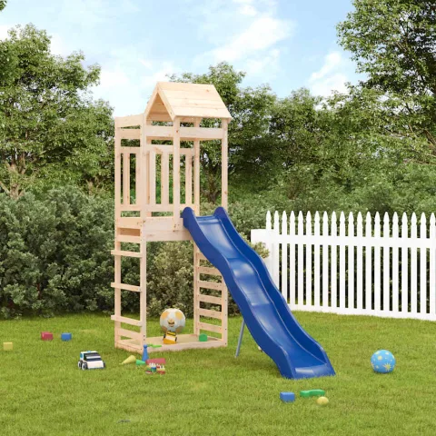 vidaXL Set de joacă pentru exterior, lemn masiv de pin