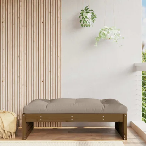 vidaXL Taburet de grădină, 120x80 cm, maro miere, lemn masiv de pin