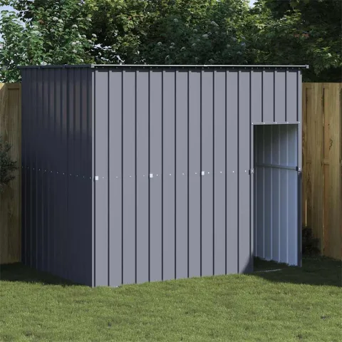vidaXL Cușcă câine cu acoperiș antracit 214x153x181 cm oțel galvanizat