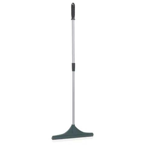 vidaXL Greblă pentru iarbă artificială, verde închis, 131 cm, PP