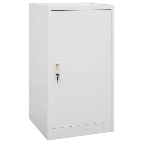 vidaXL Dulap pentru șa, gri deschis, 53x53x105 cm, oțel