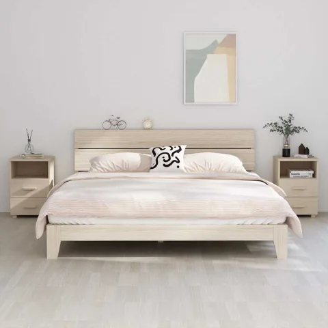 vidaXL Noptiere HAMAR, 2 buc, maro miere, 40x35x62 cm, lemn masiv